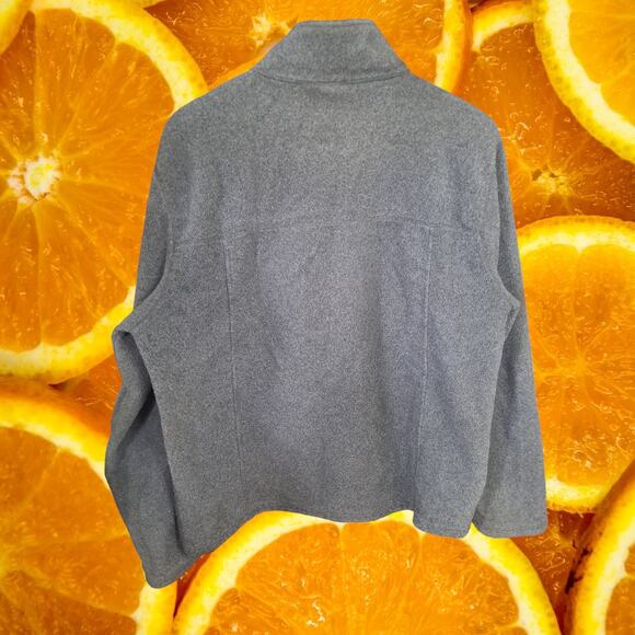 L.L. Bean Gray Polartec Full Zip Fleece Jacket Size Medium - Picture 6 of 7